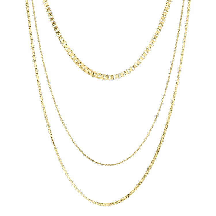 Zeloria Classic Gold Chain Necklace alternate layered view