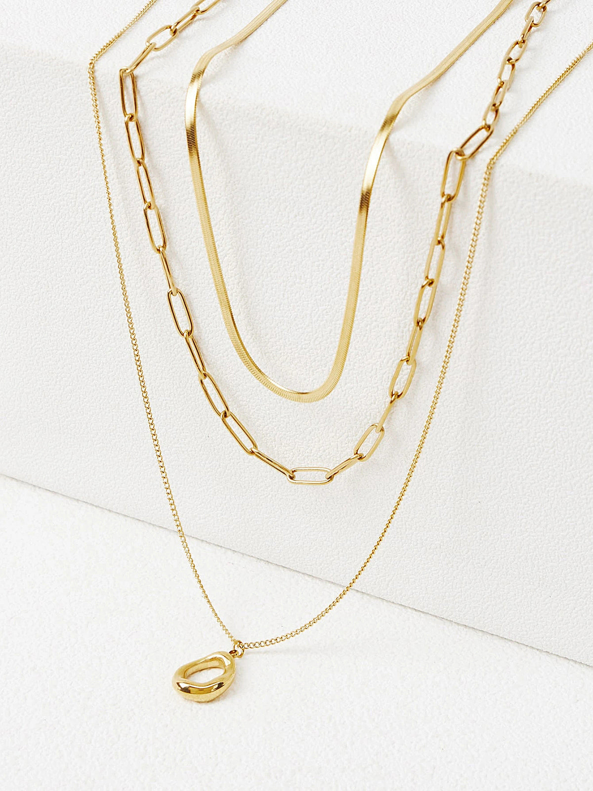 Zeloria Signature Layered Necklace alternate view