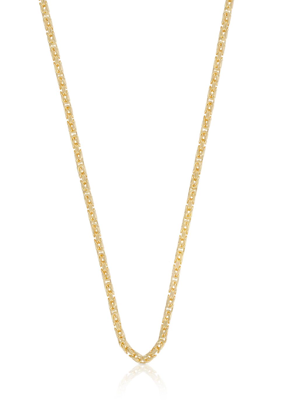 Zeloria Classic Gold Chain Necklace front view