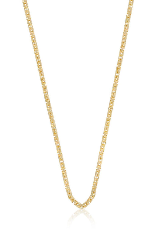 Zeloria Classic Gold Chain Necklace front view