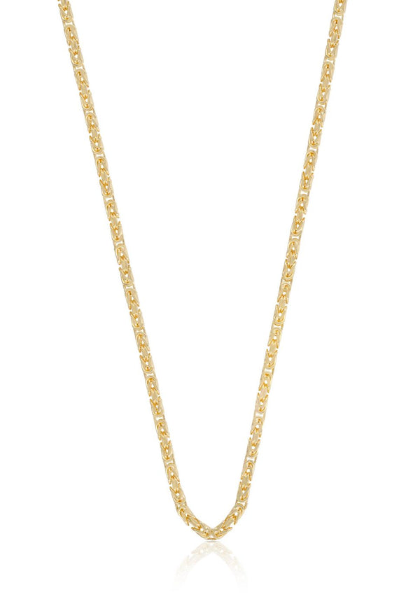 Zeloria Classic Gold Chain Necklace front view